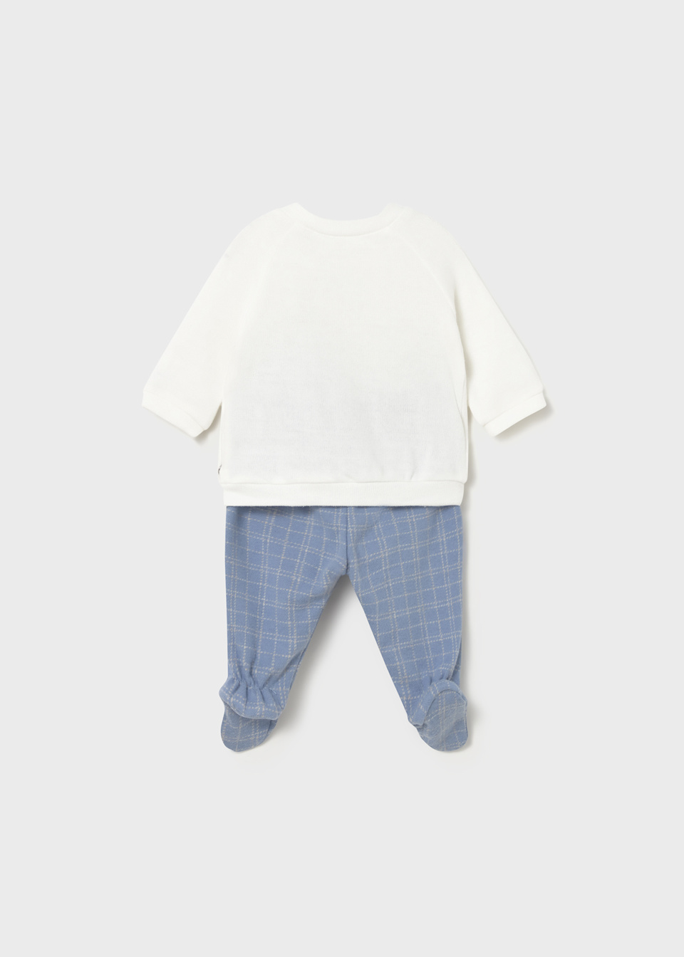 Newborn jumper and footed trouser set
