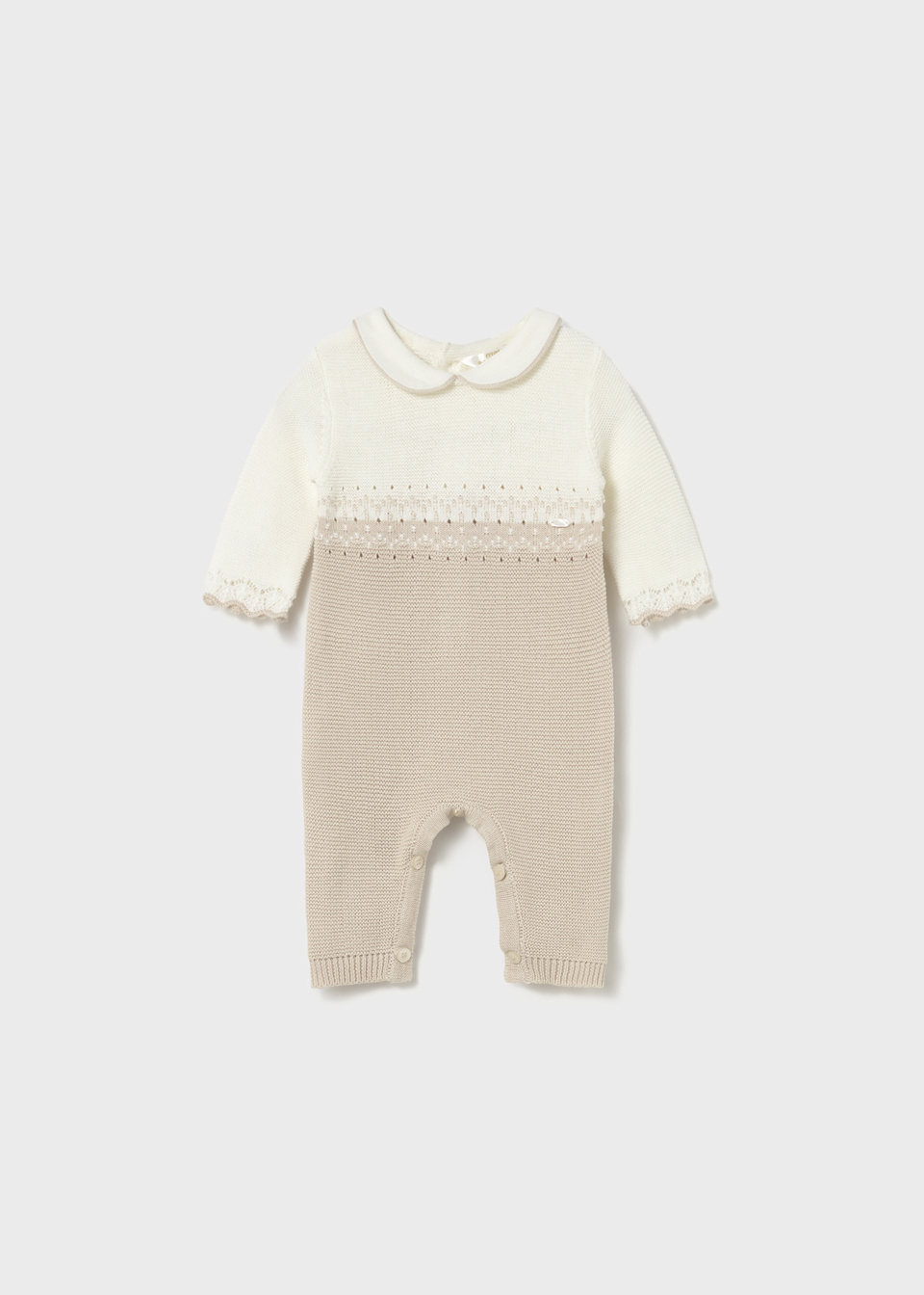 Newborn knit romper