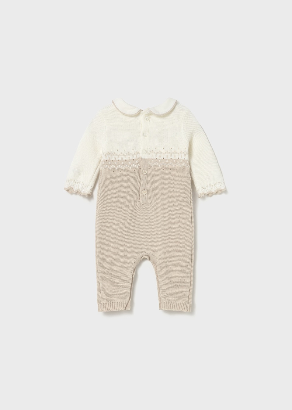 Newborn knit romper