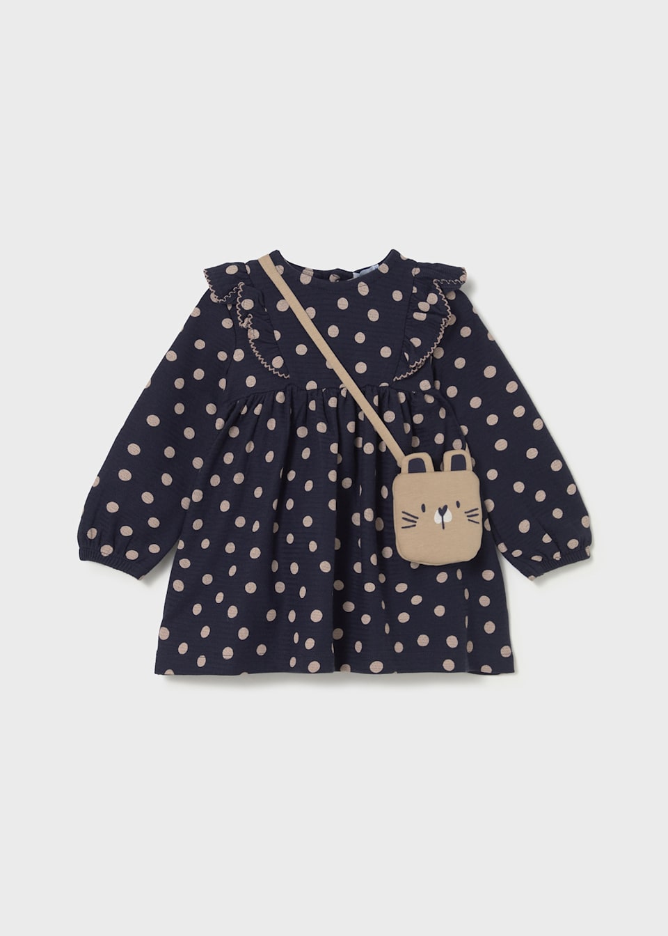 Baby printed dress with bag