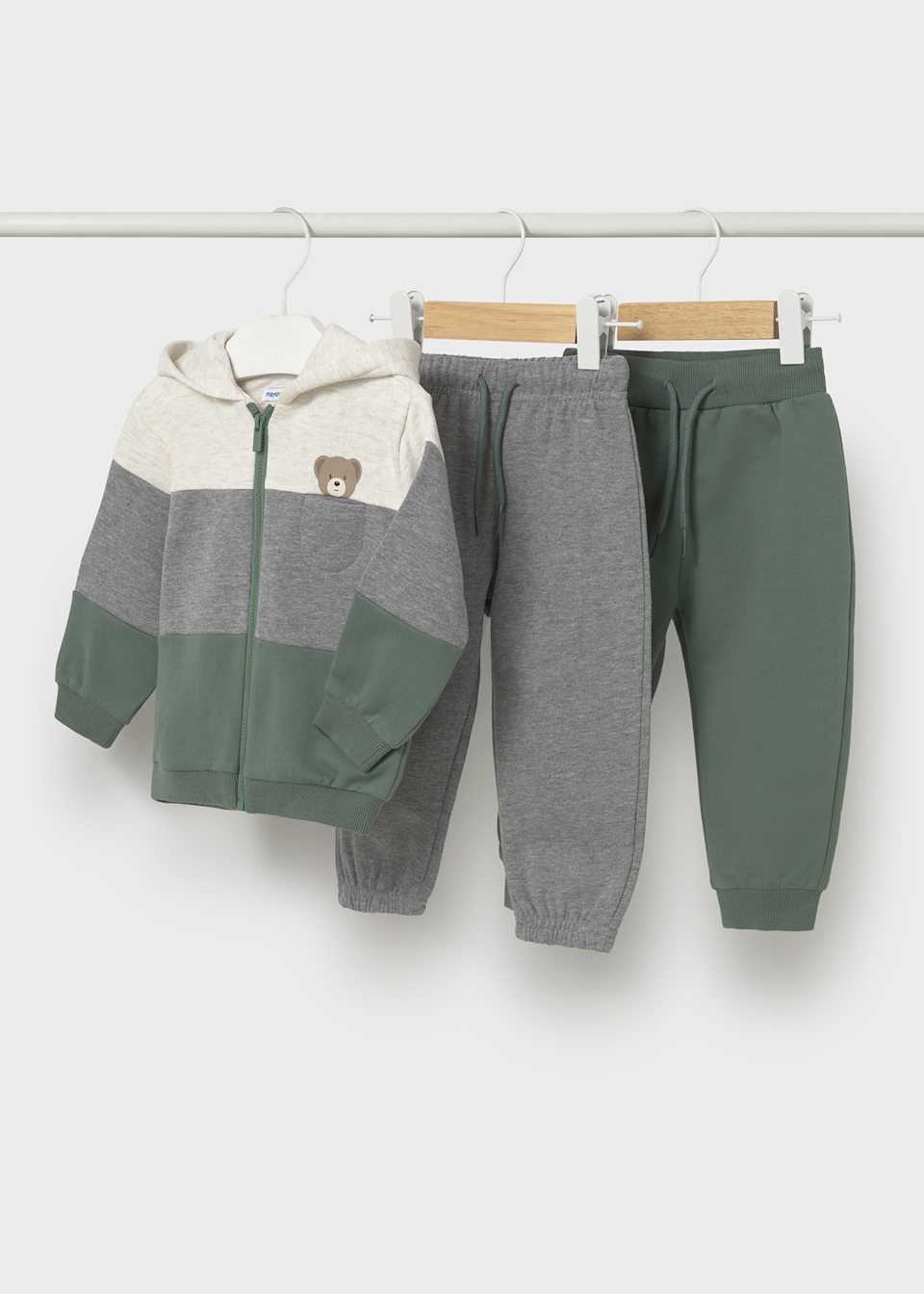 Jogginganzug 3-teilig tricolor Baby