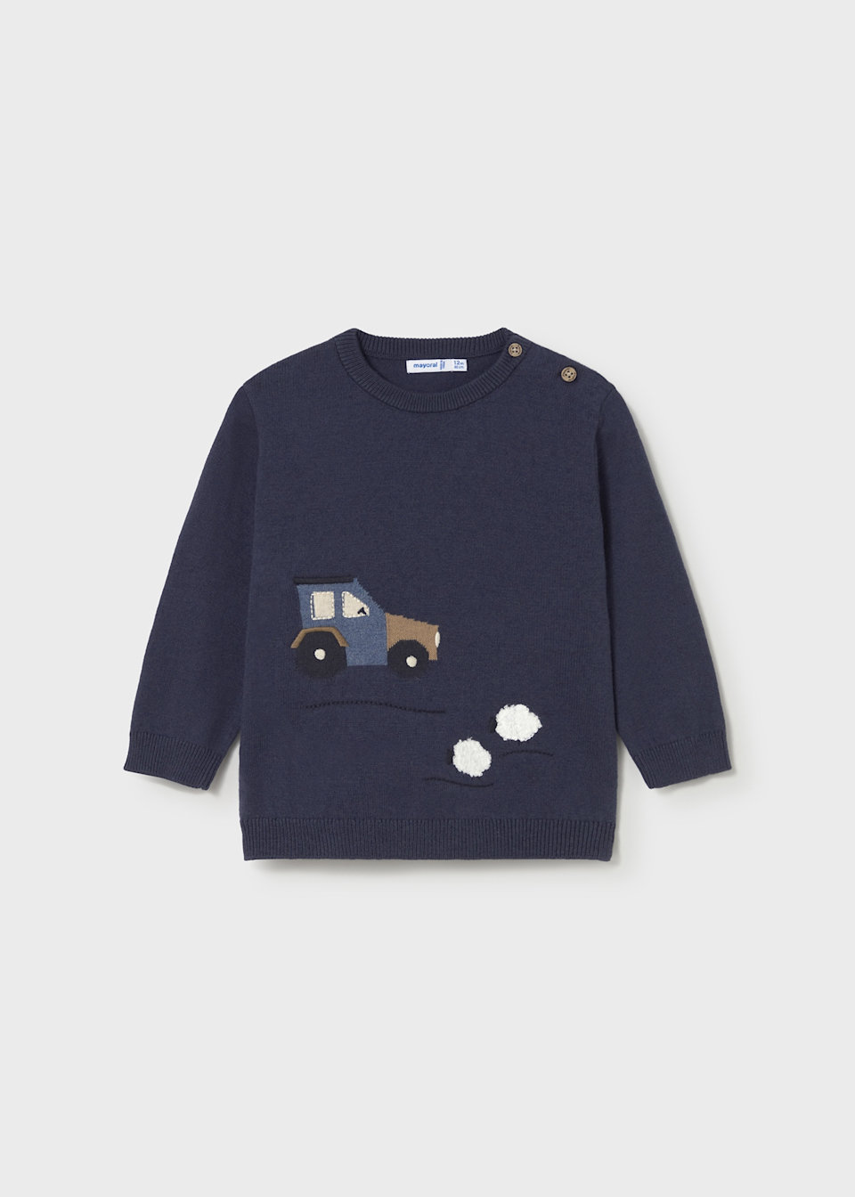 Pullover mit Intarsia Motiv Baby