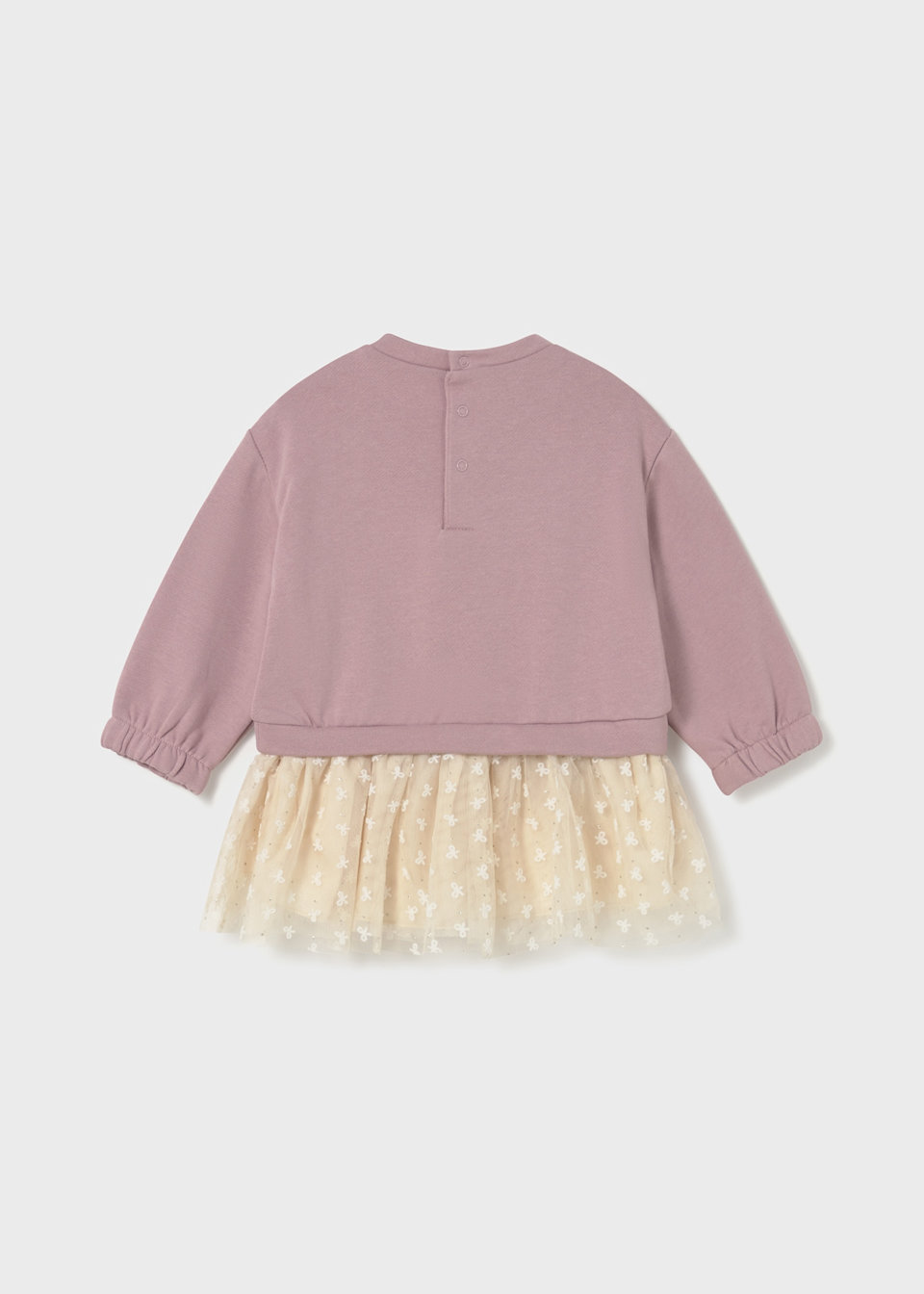 Baby combined star motif tulle dress