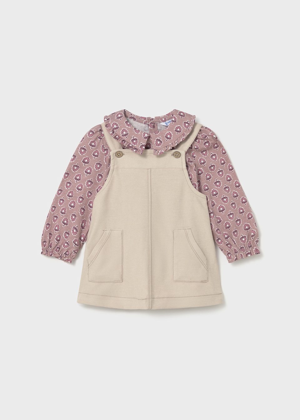 Baby dungaree and t-shirt set