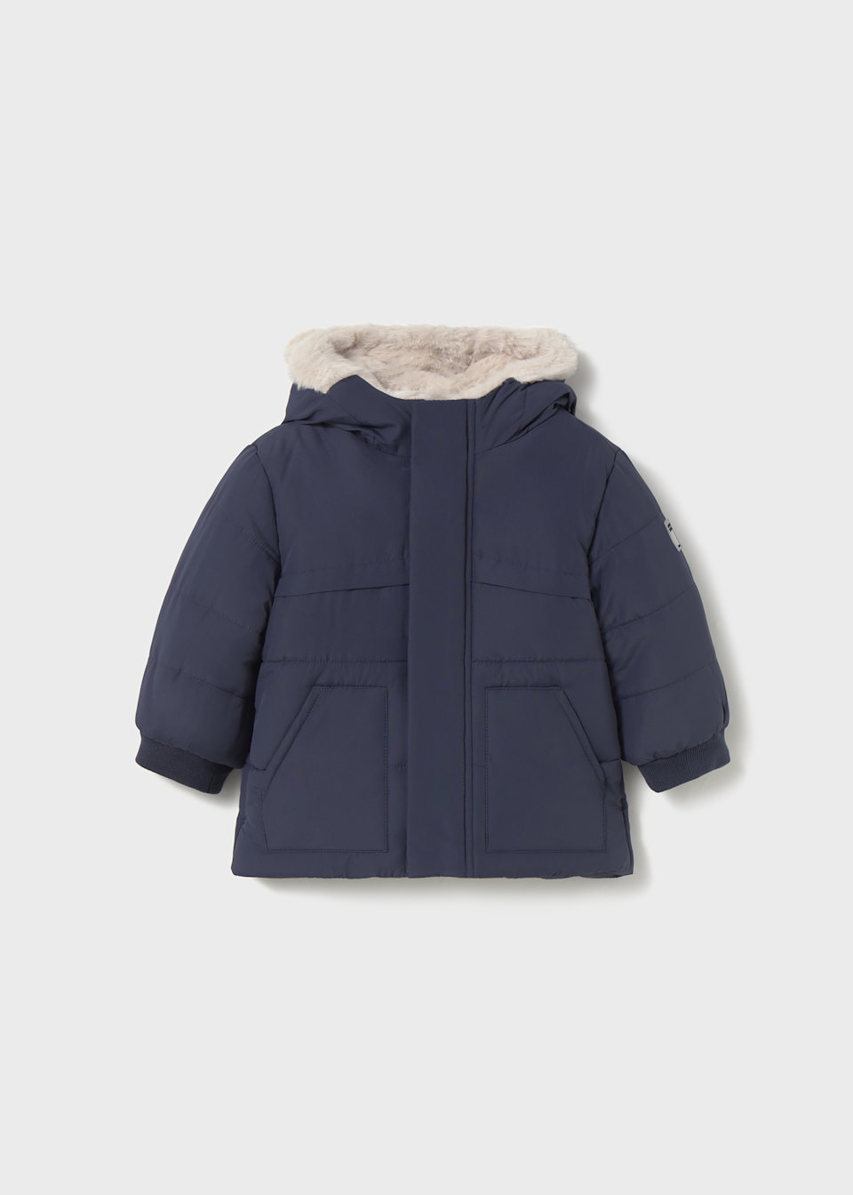 Baby fur lined coat