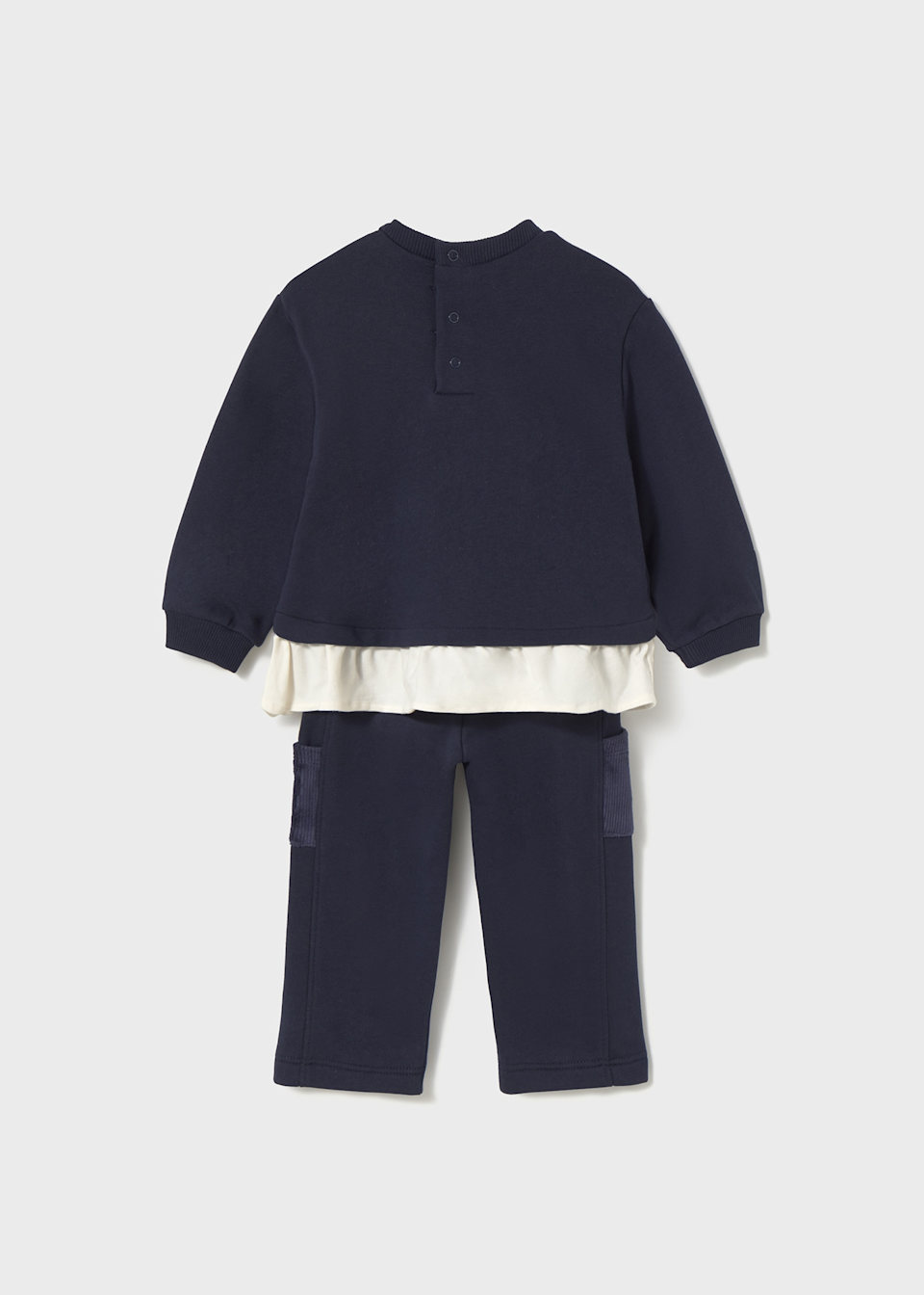 Baby bear motif tracksuit set