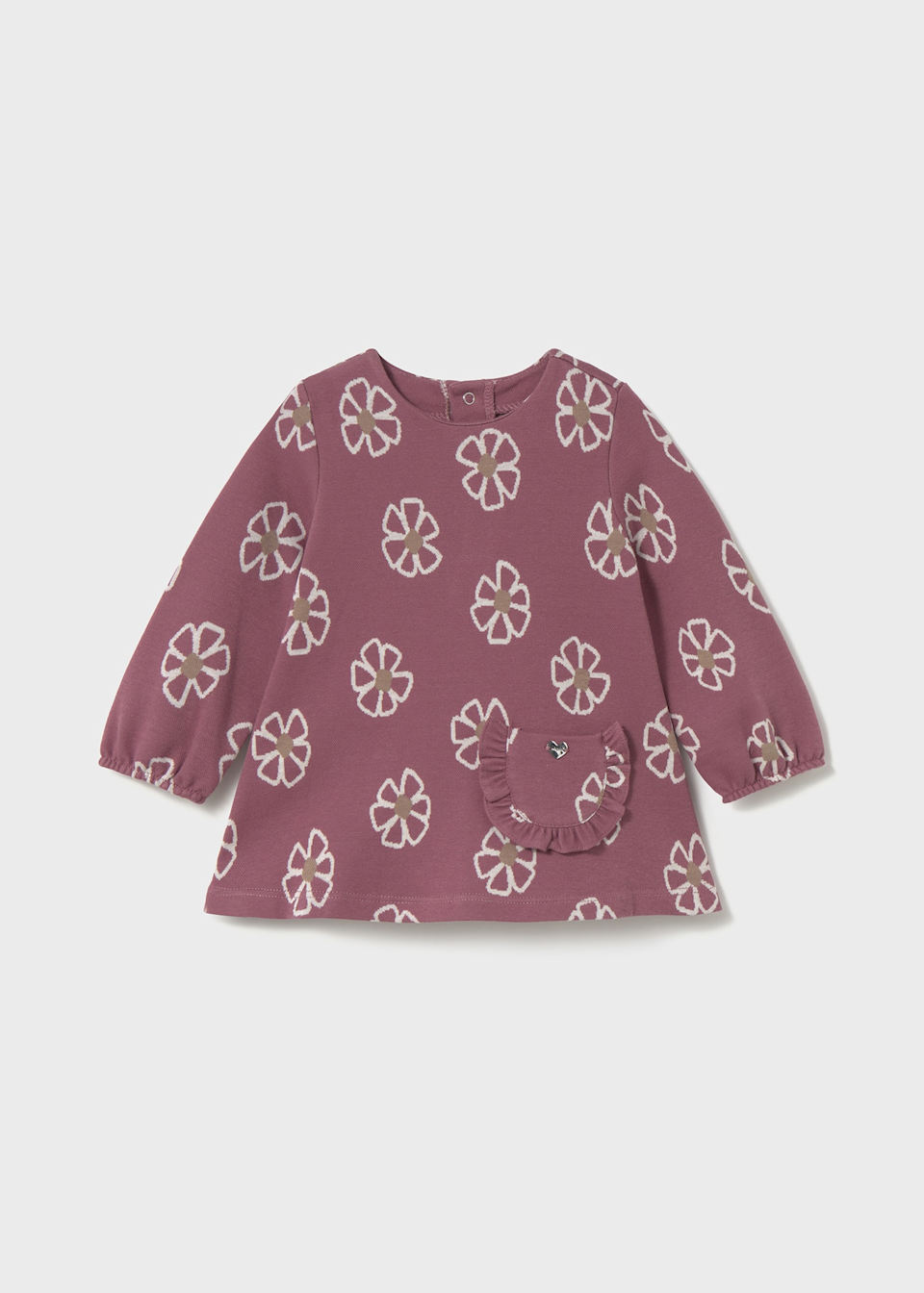 Baby jacquard knit dress