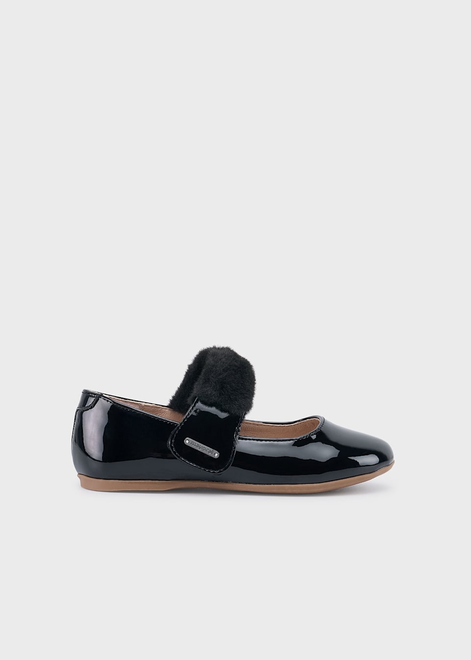 Ballerines en cuir verni fille