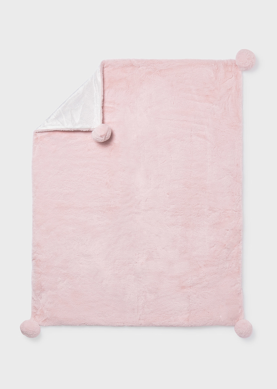 Baby pom pom blanket