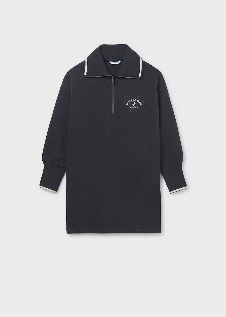 Girl Quarter Zip Dress