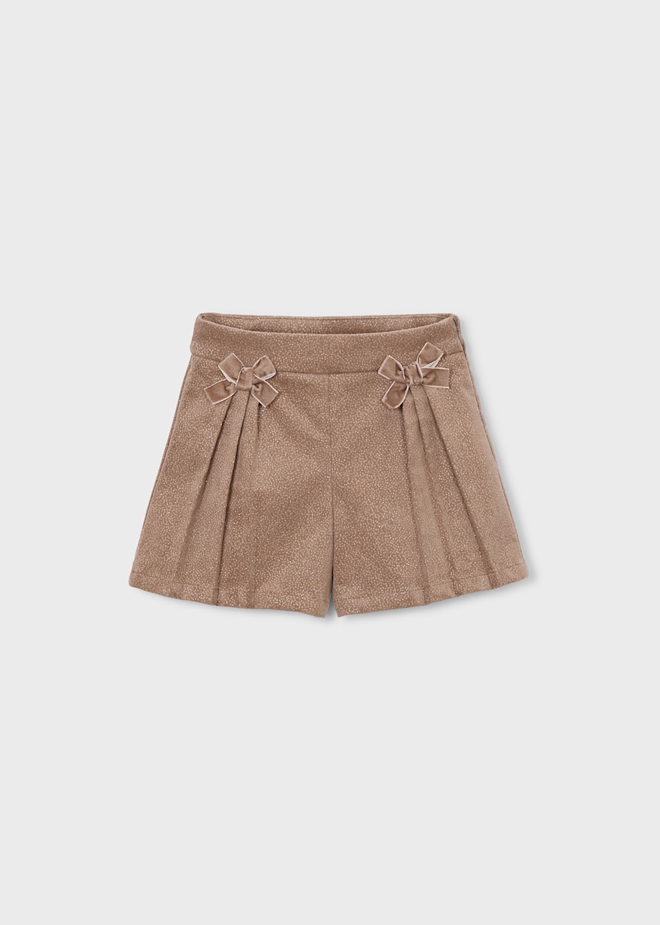 Glitter micro corduroy Bermuda shorts