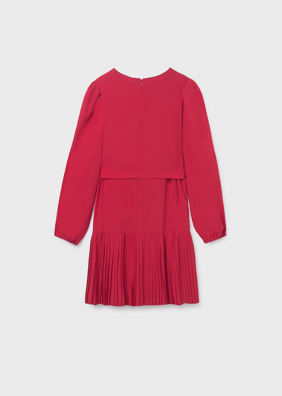 Girls pleated crepe dress
