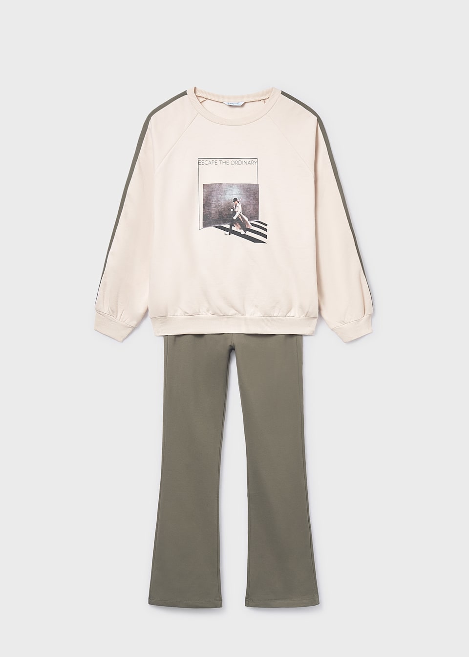 Girl Flare Leggings and Sweatshirt Set