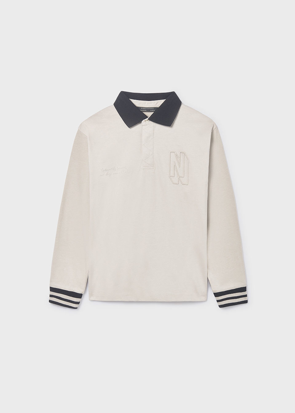 Boys contrast polo shirt