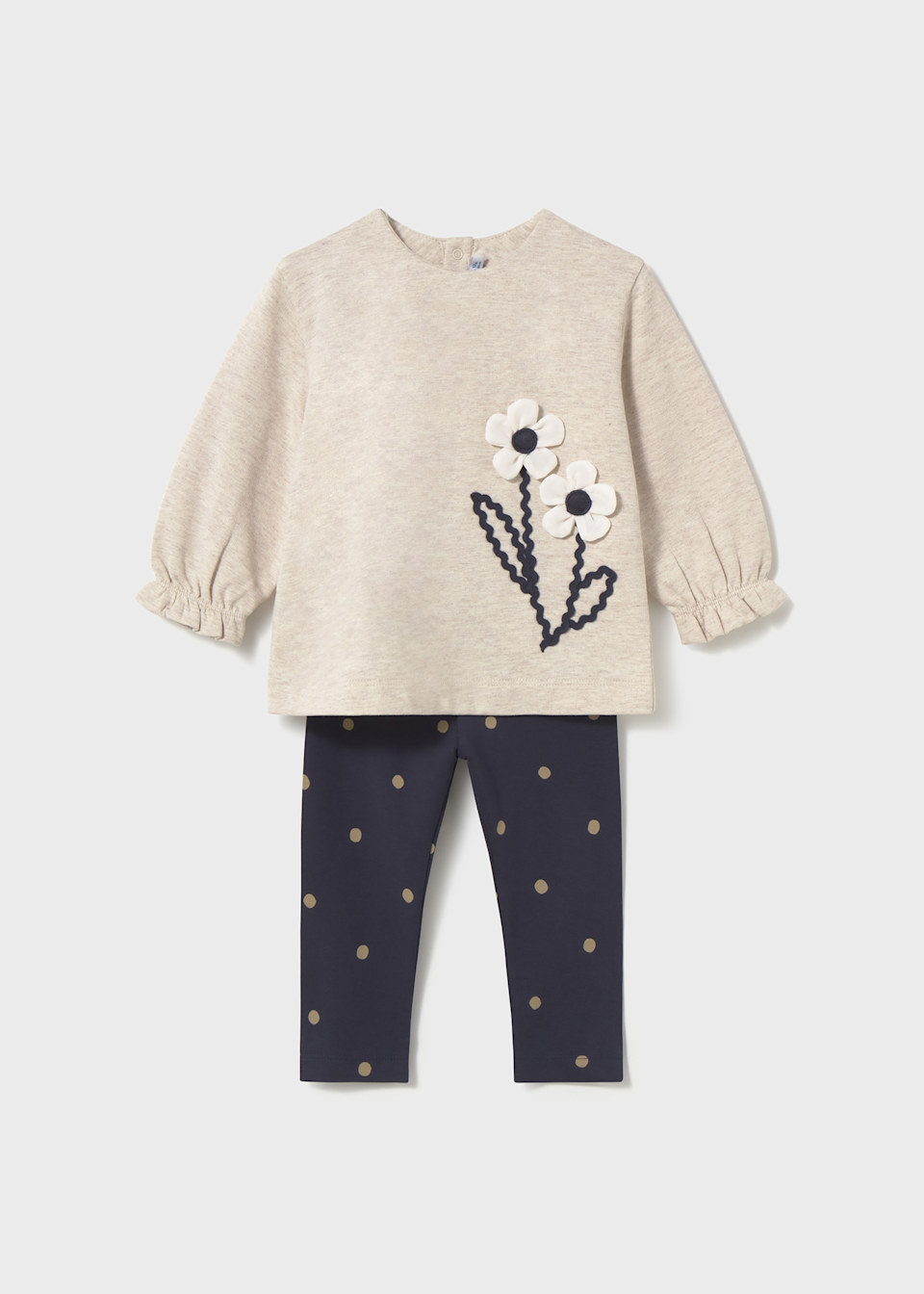 Baby applique set with leggings
