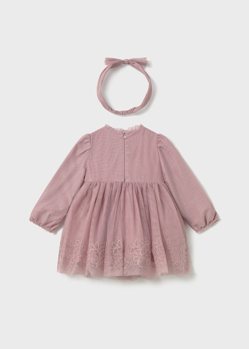 Baby tulle ceremony set with headband