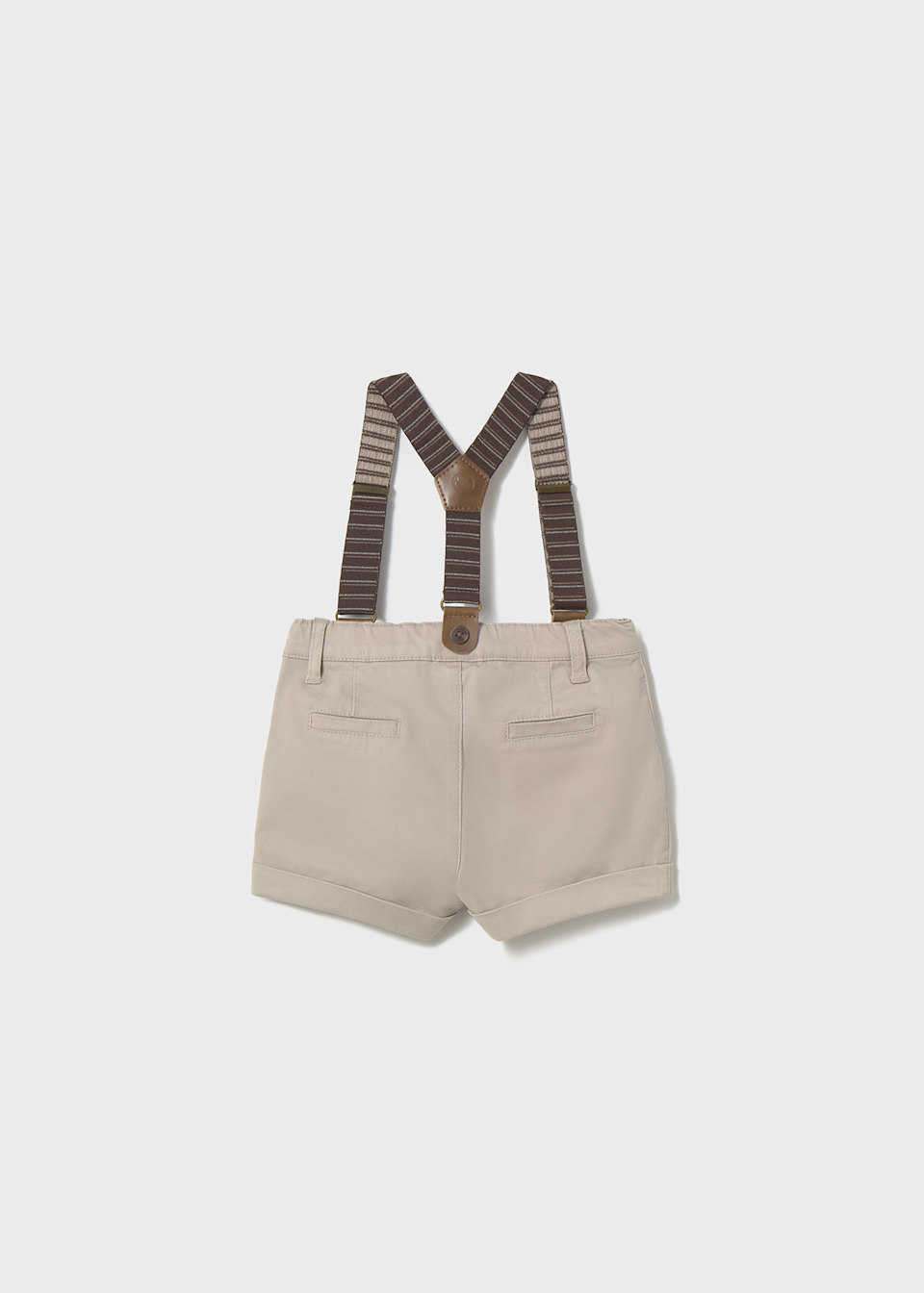 Baby piqué braces shorts