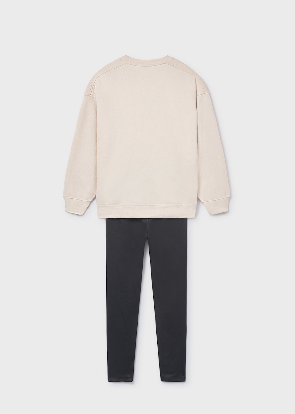 Conjunto legging y sudadera relieve chica