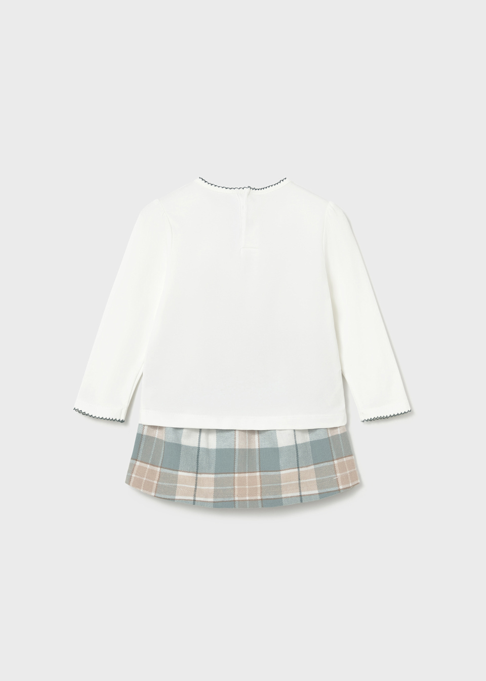 Ensemble jupe à carreaux bébé