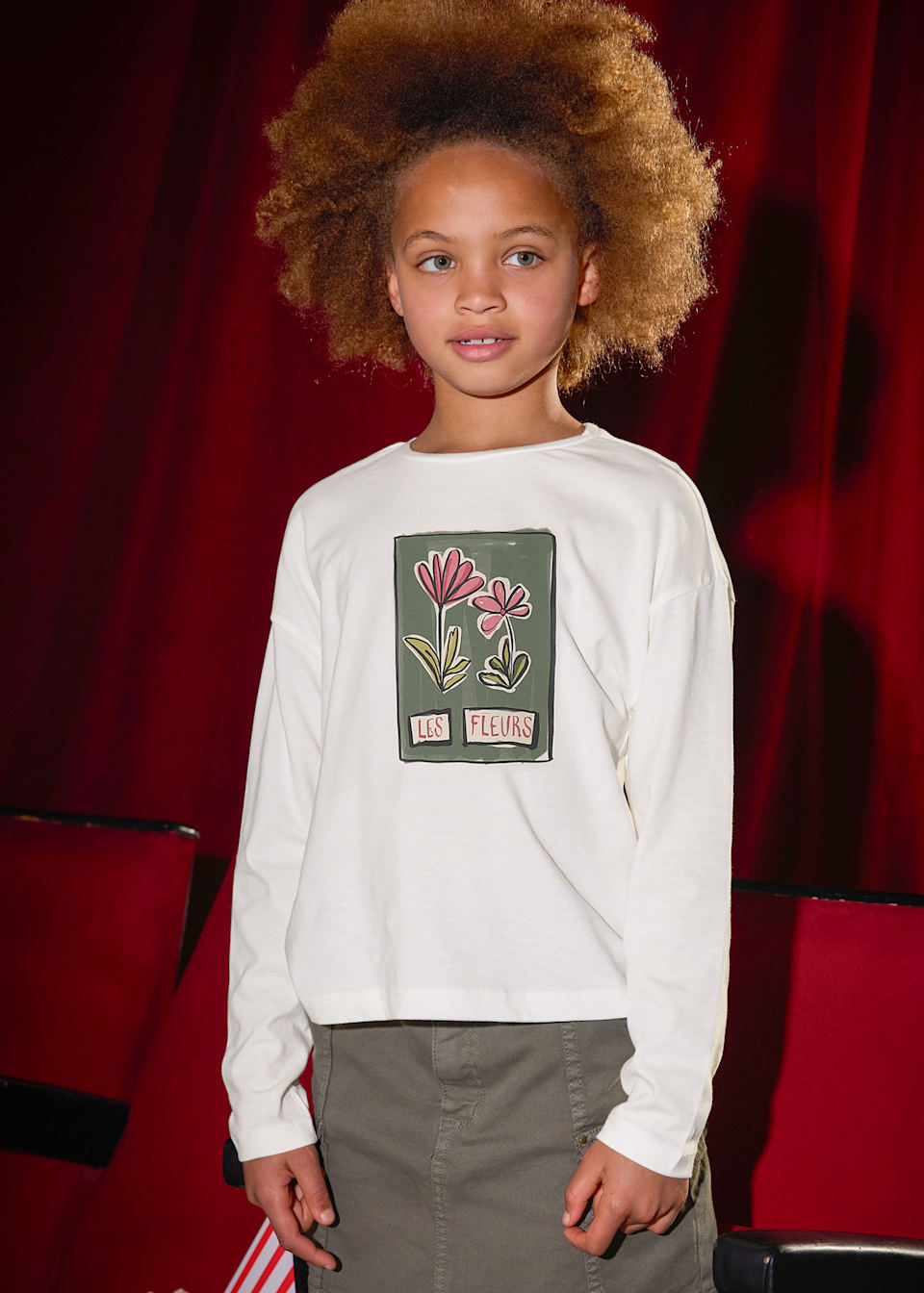 Girls flower T-shirt