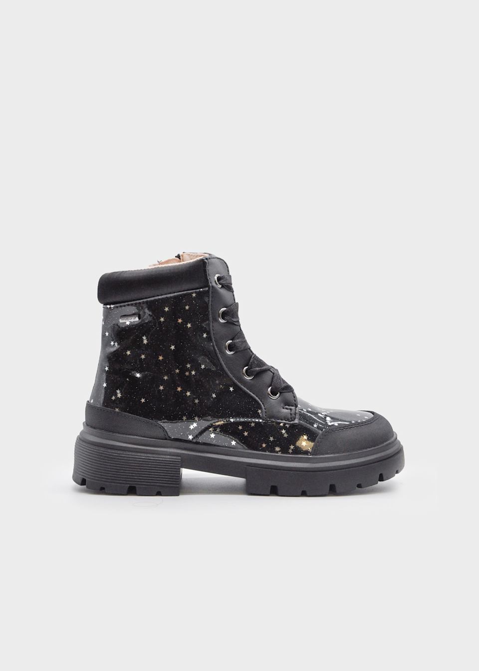 Girls sparkly biker boot