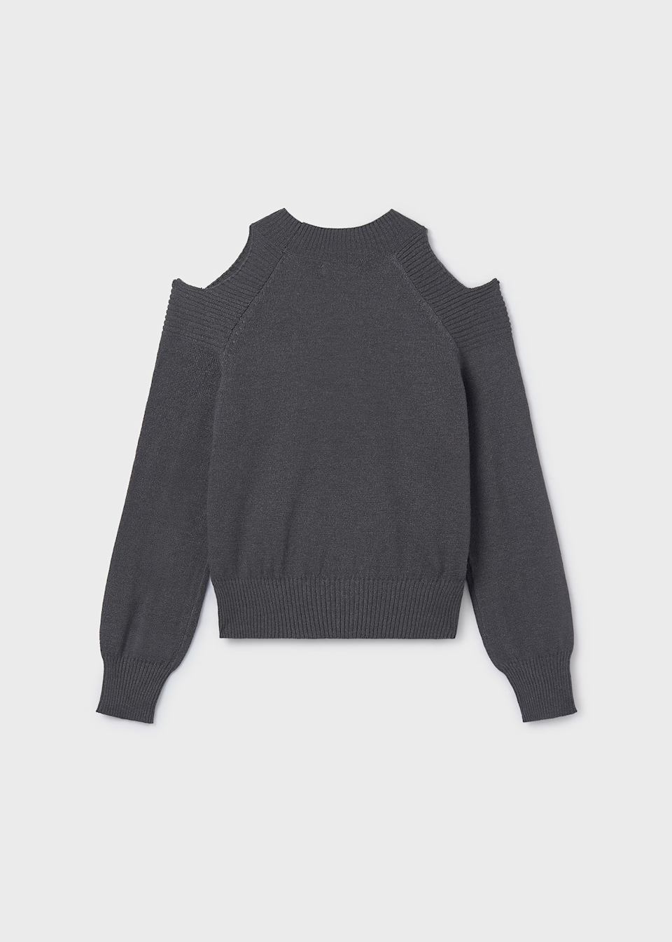 Girls open shoulder jumper