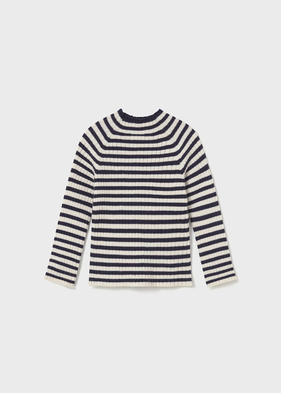 Babys knitted jumper with mid high neck