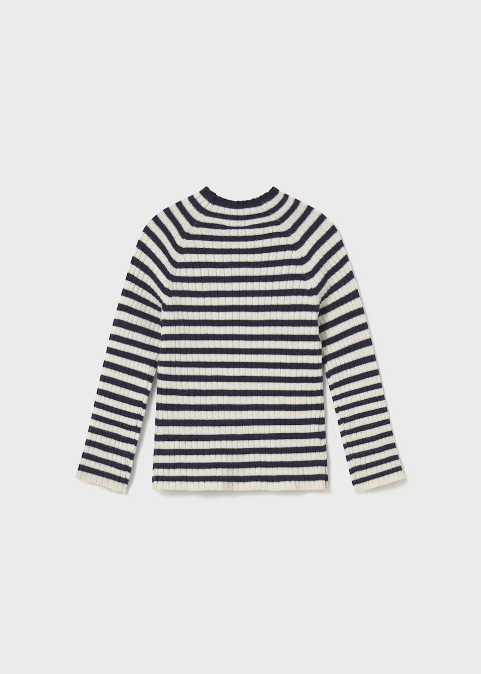 Babys knitted jumper with mid high neck