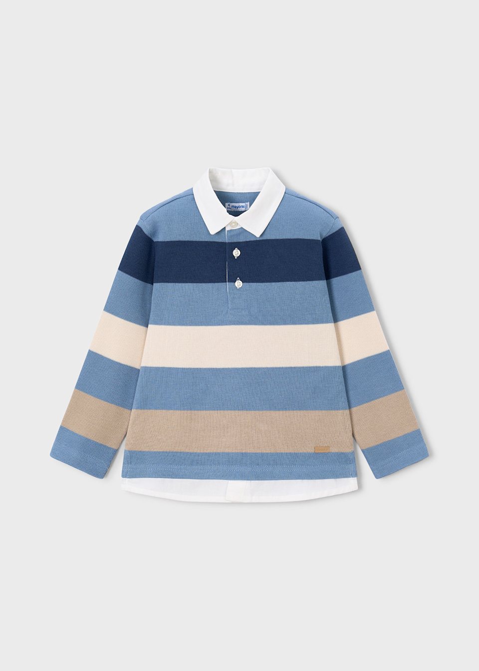 Children's polo shirt with stripes