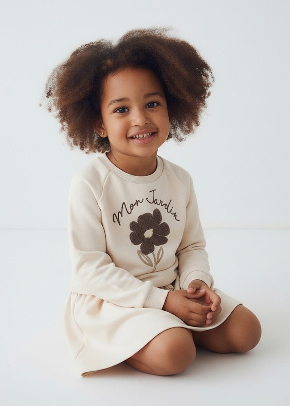 Vestido con sudadera niña