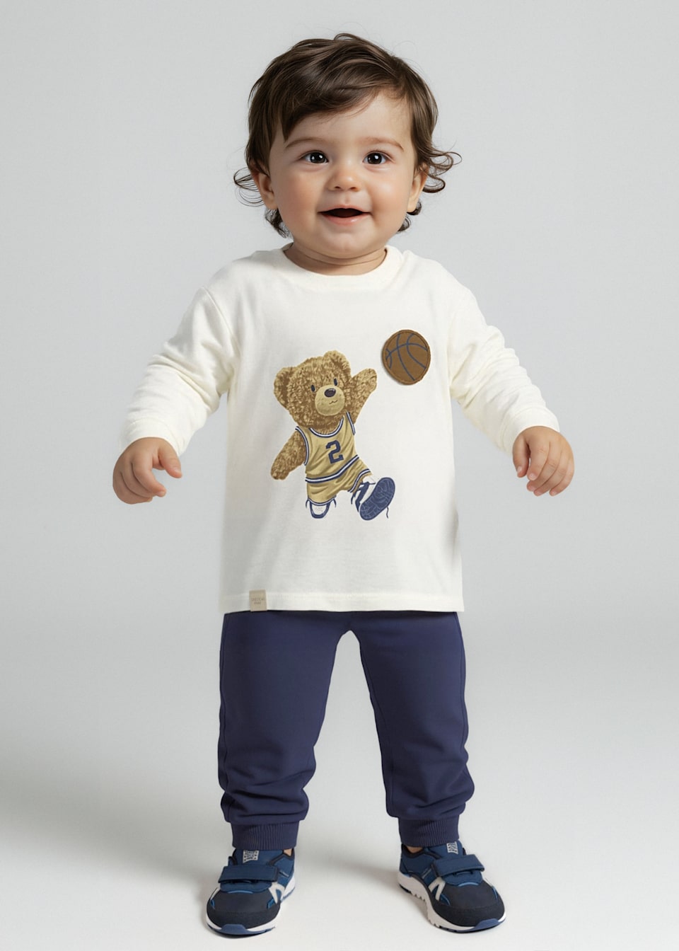 Pantalón deportivo básico unisex bebé