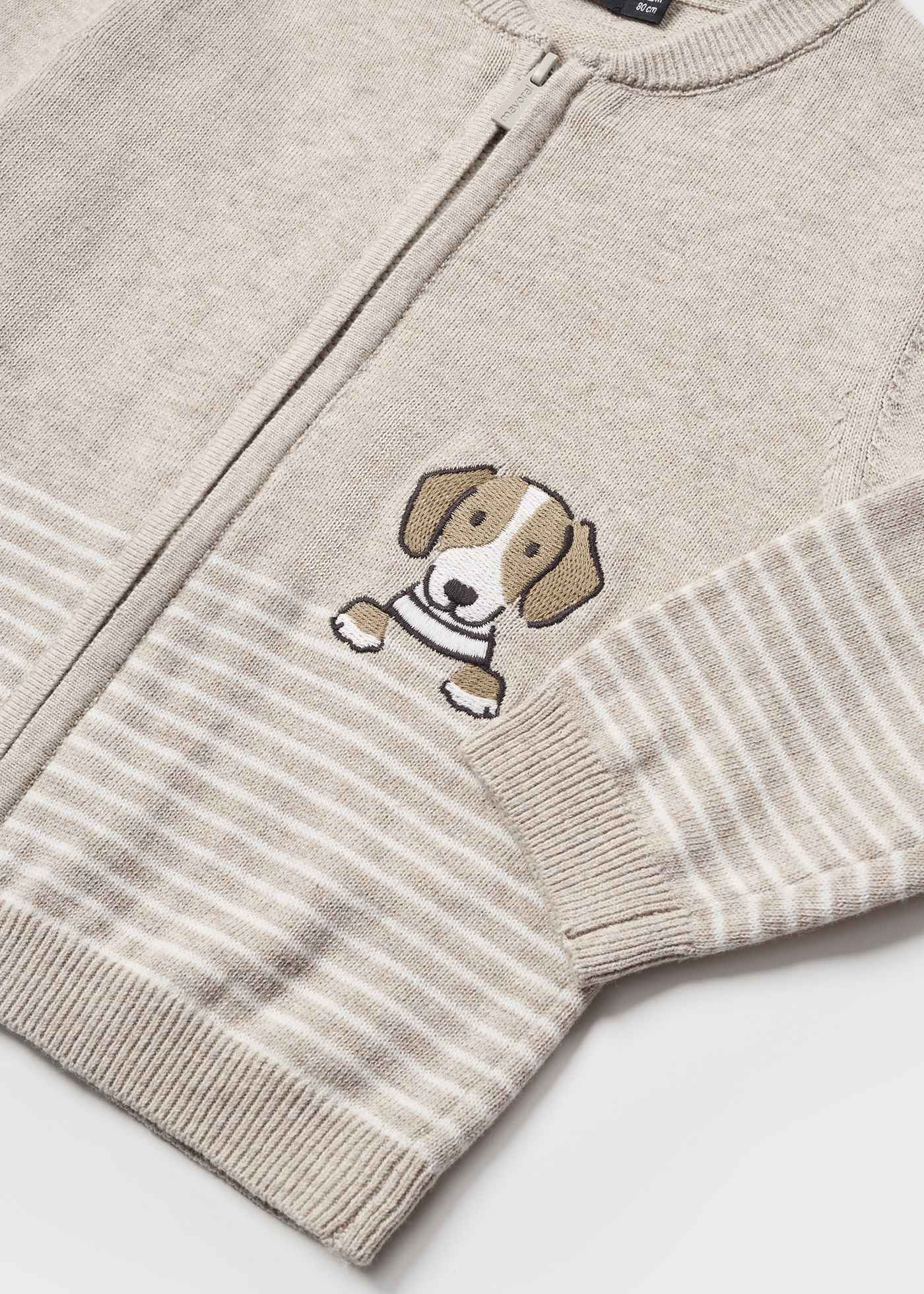 Dottor Kids Cardigan Panna In Cotone Per Neonato DK580P