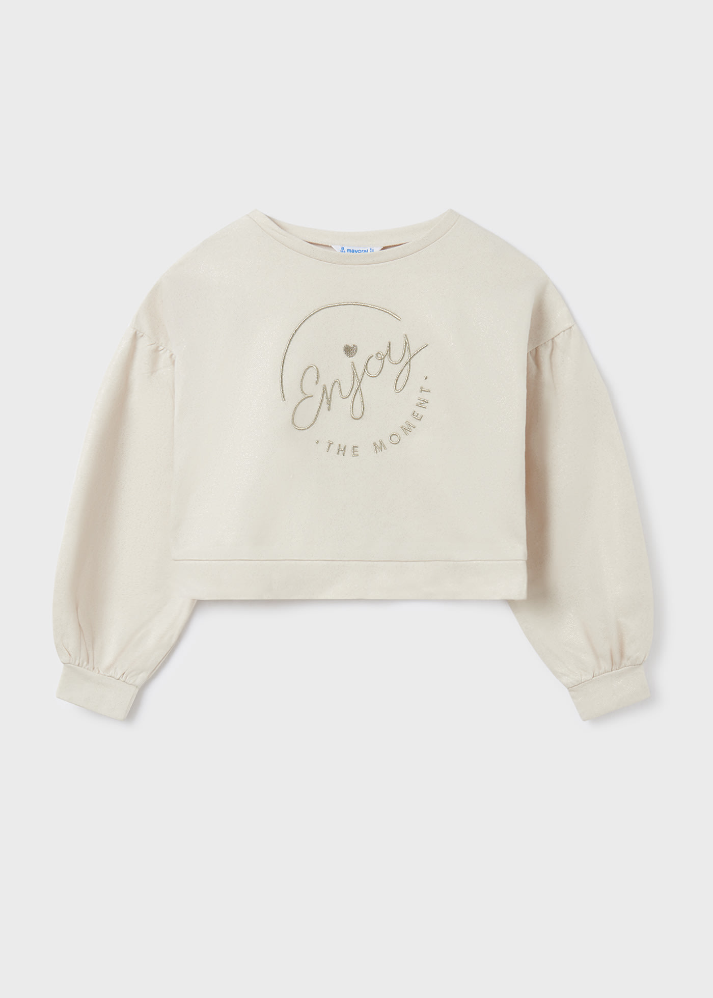 Felpa Ricamo Cotone Ragazza Cecio Mayoral