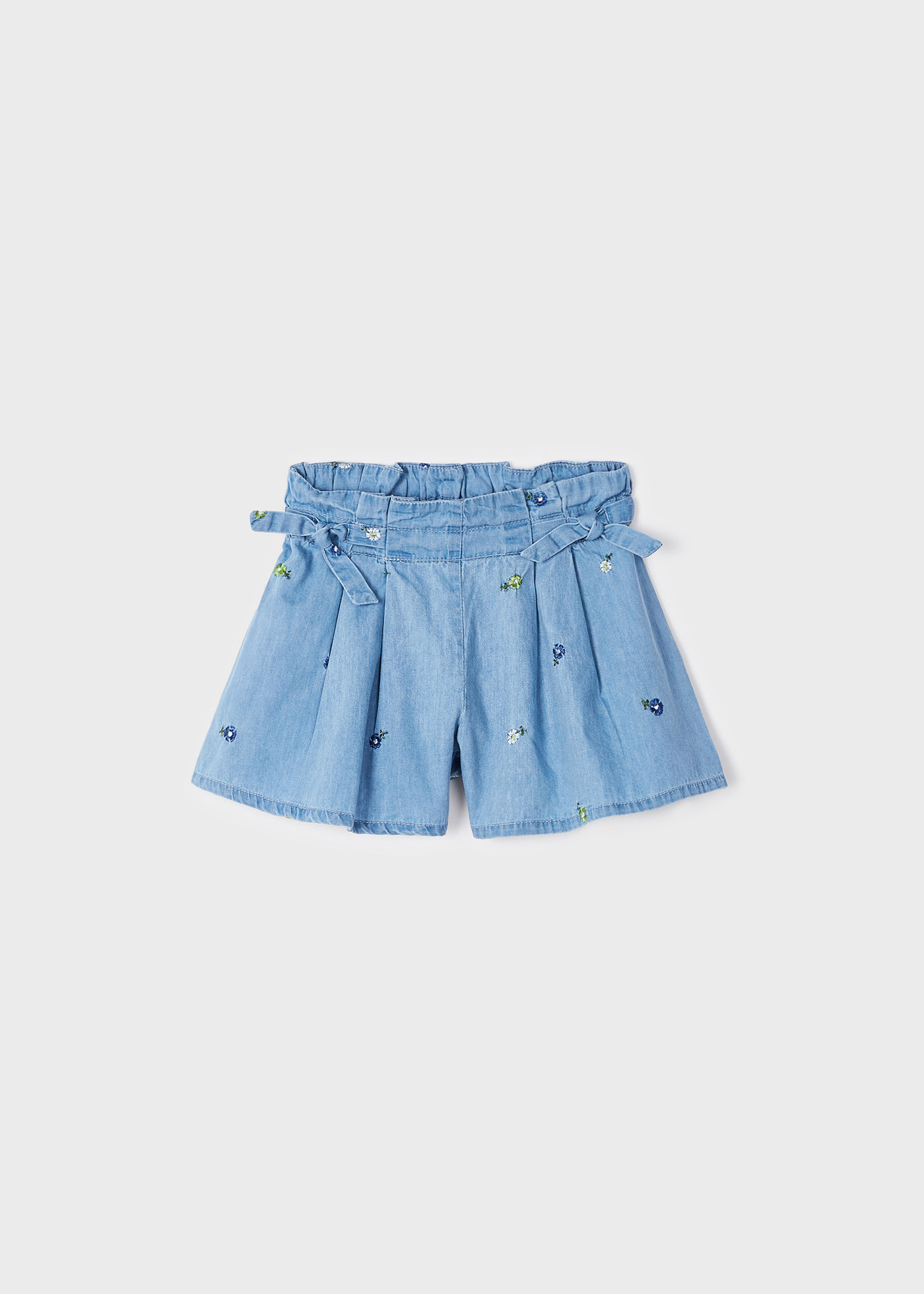 Jeans Denim Per Bambine Con Volant - Pantaloni Vita Alta Con Buchi E Decorazioni - Foto 10