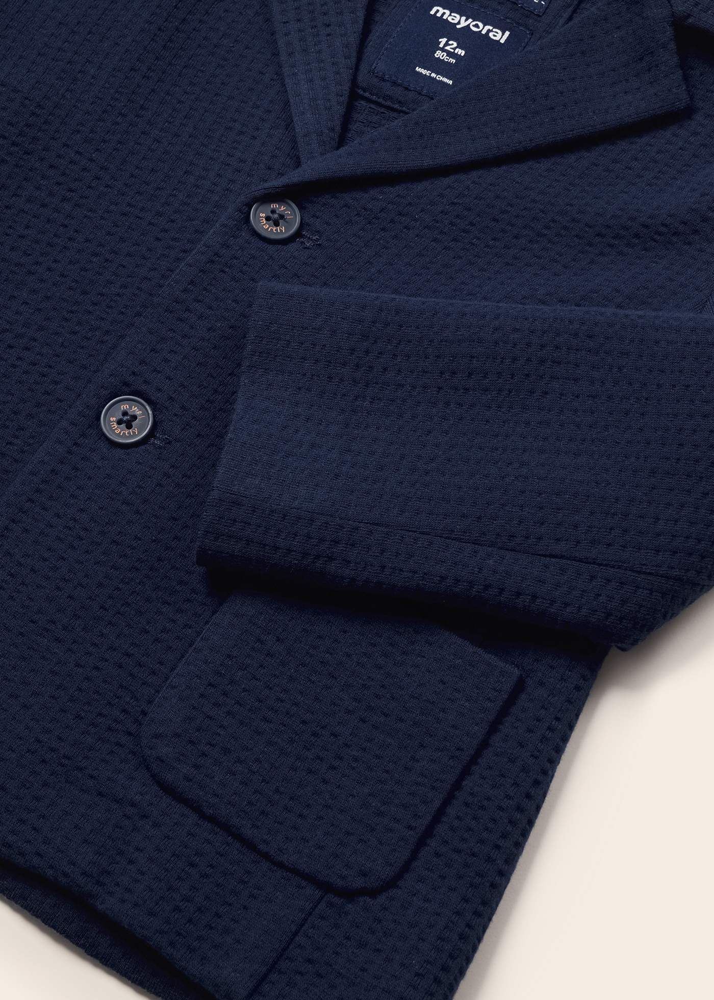 Completo Cerimonia Mayoral 1402 – Giacca, Pantalone E Camicia Per Bambino, Originale PE 2023, Taglia 12 Mesi, Colore Blu