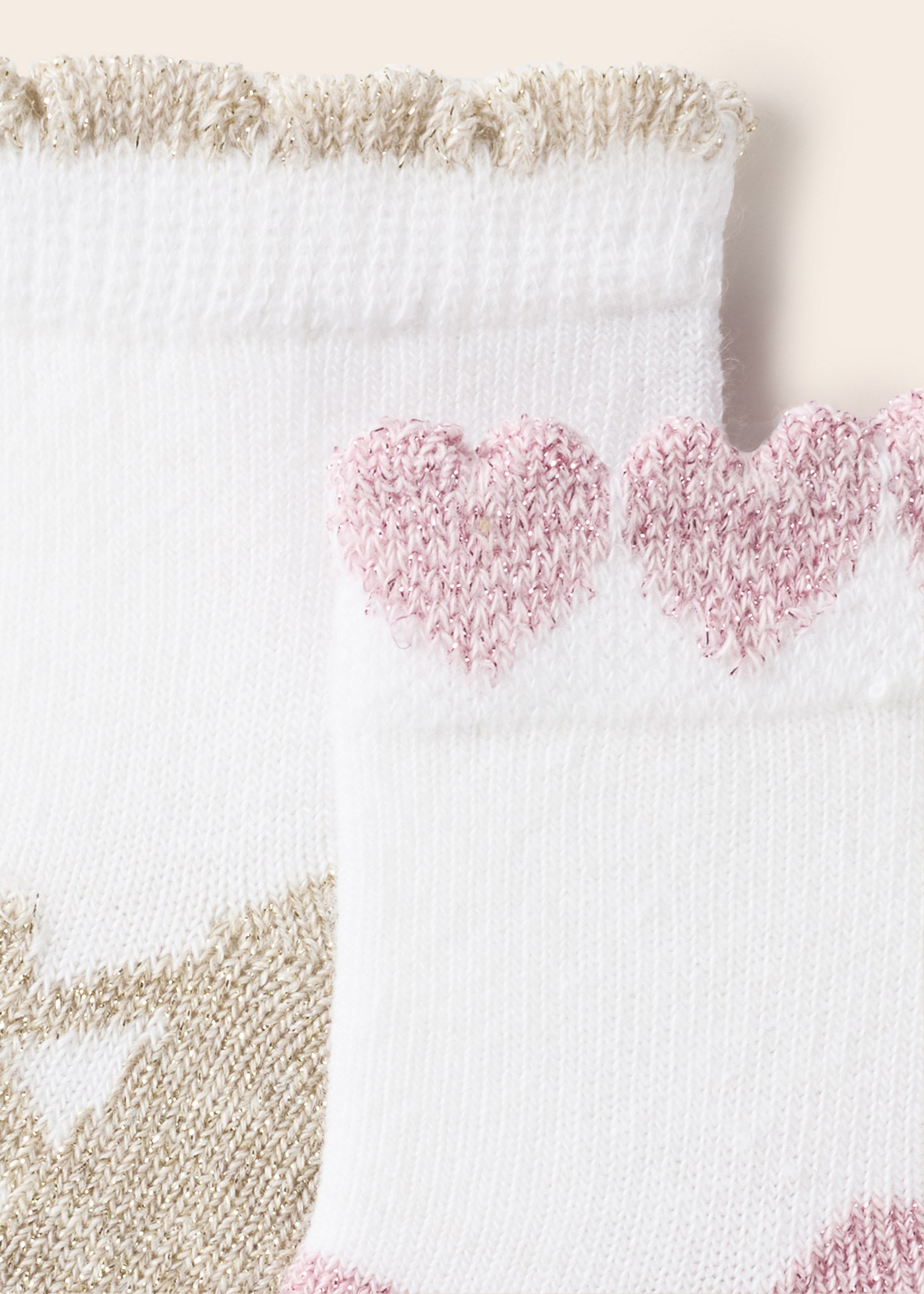 Confezione 2 Calzini Bianchi Con Volant Per Battesimo E Matrimonio - Neonata