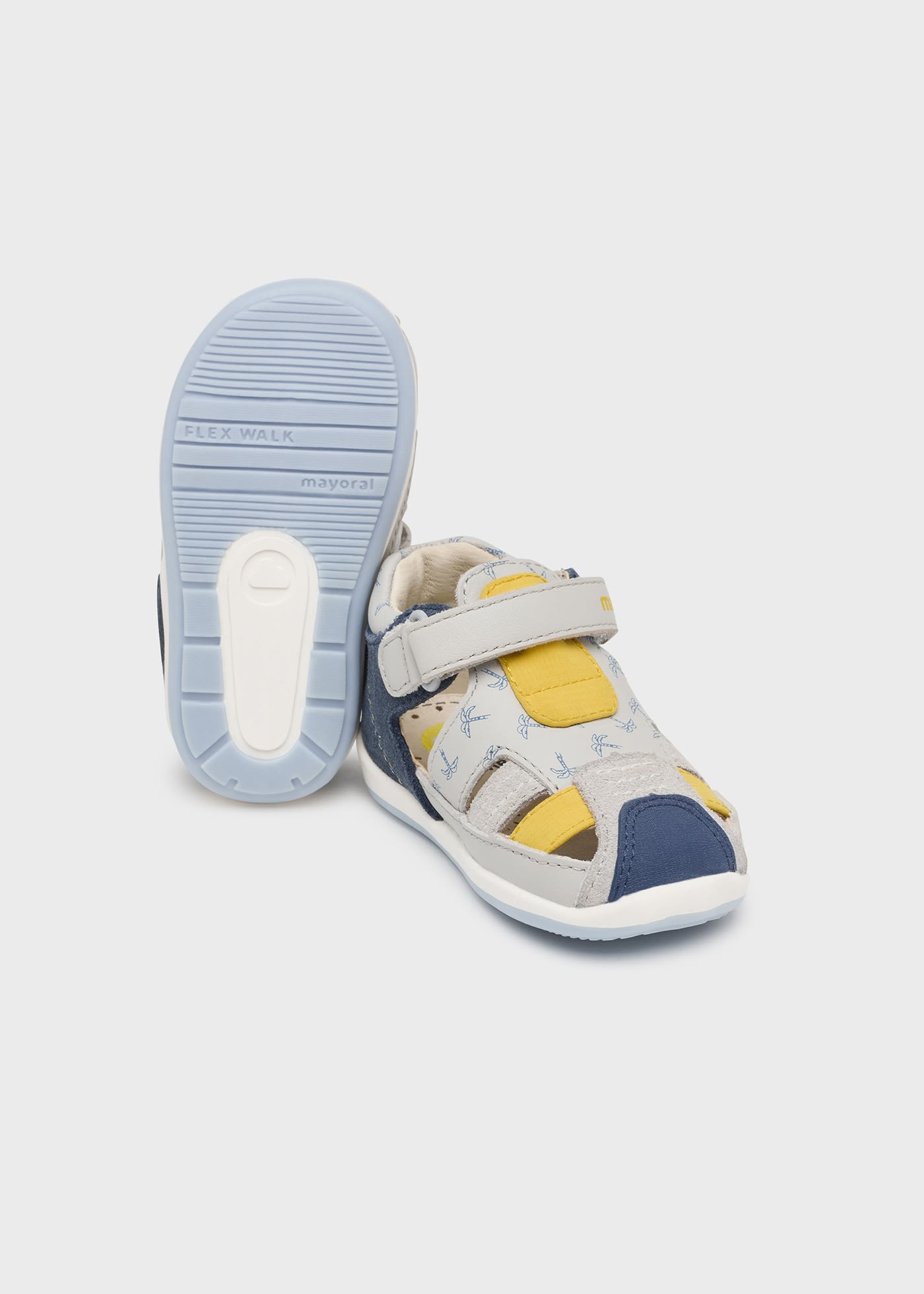 Sandali Primi Passi Bimbo - Scarpe Estive Antiscivolo In Maglia E Gomma