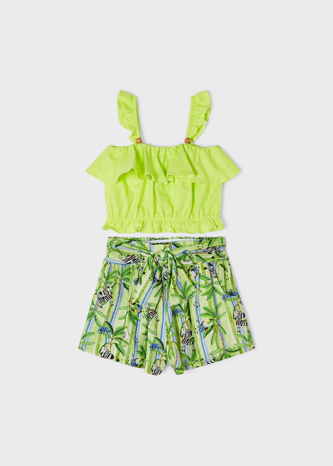 Haut Court Et Short Floral Bohème - Taille M - Tech Talk Global