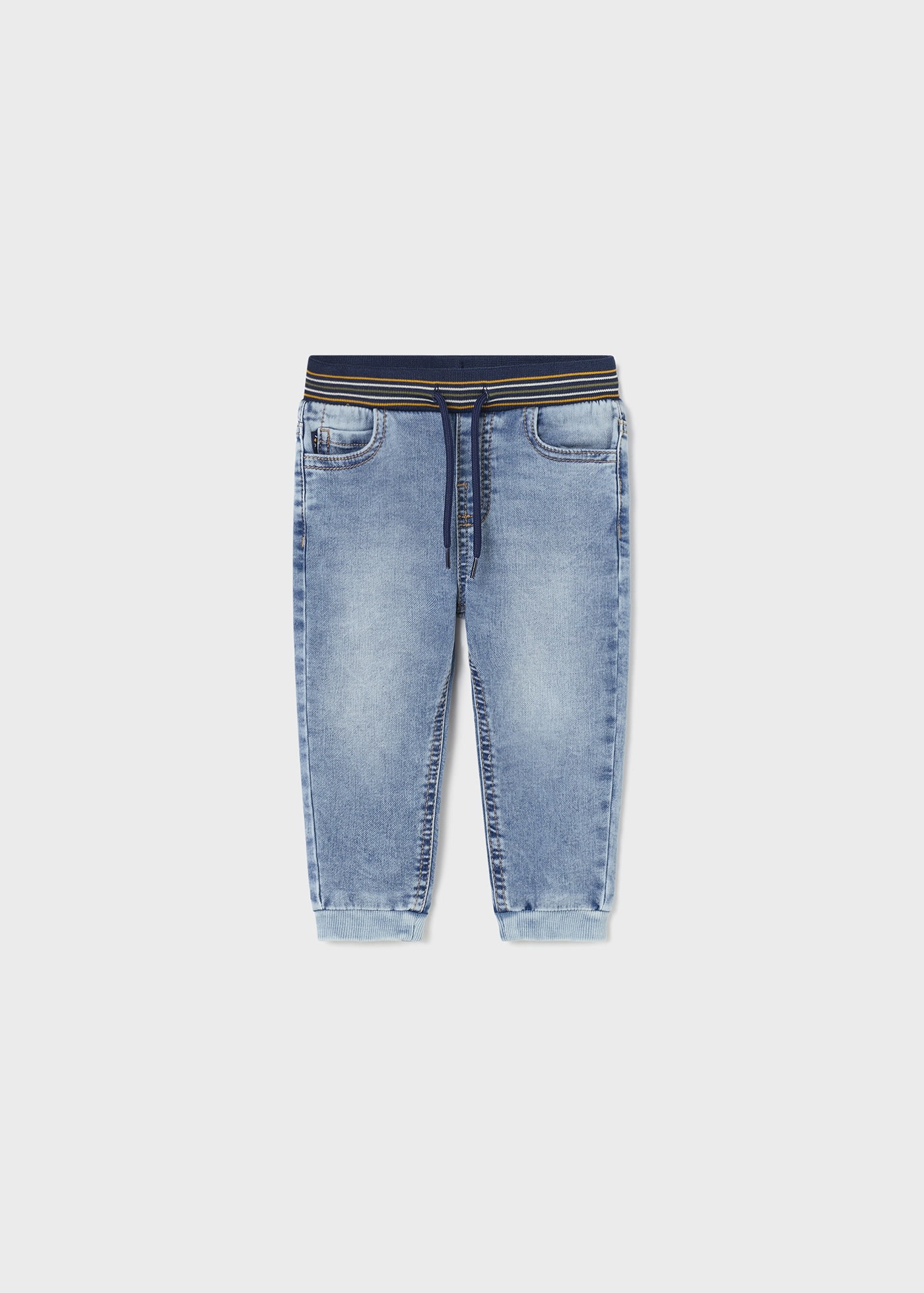Maperò Jeans in denim blu da neonato M32264
