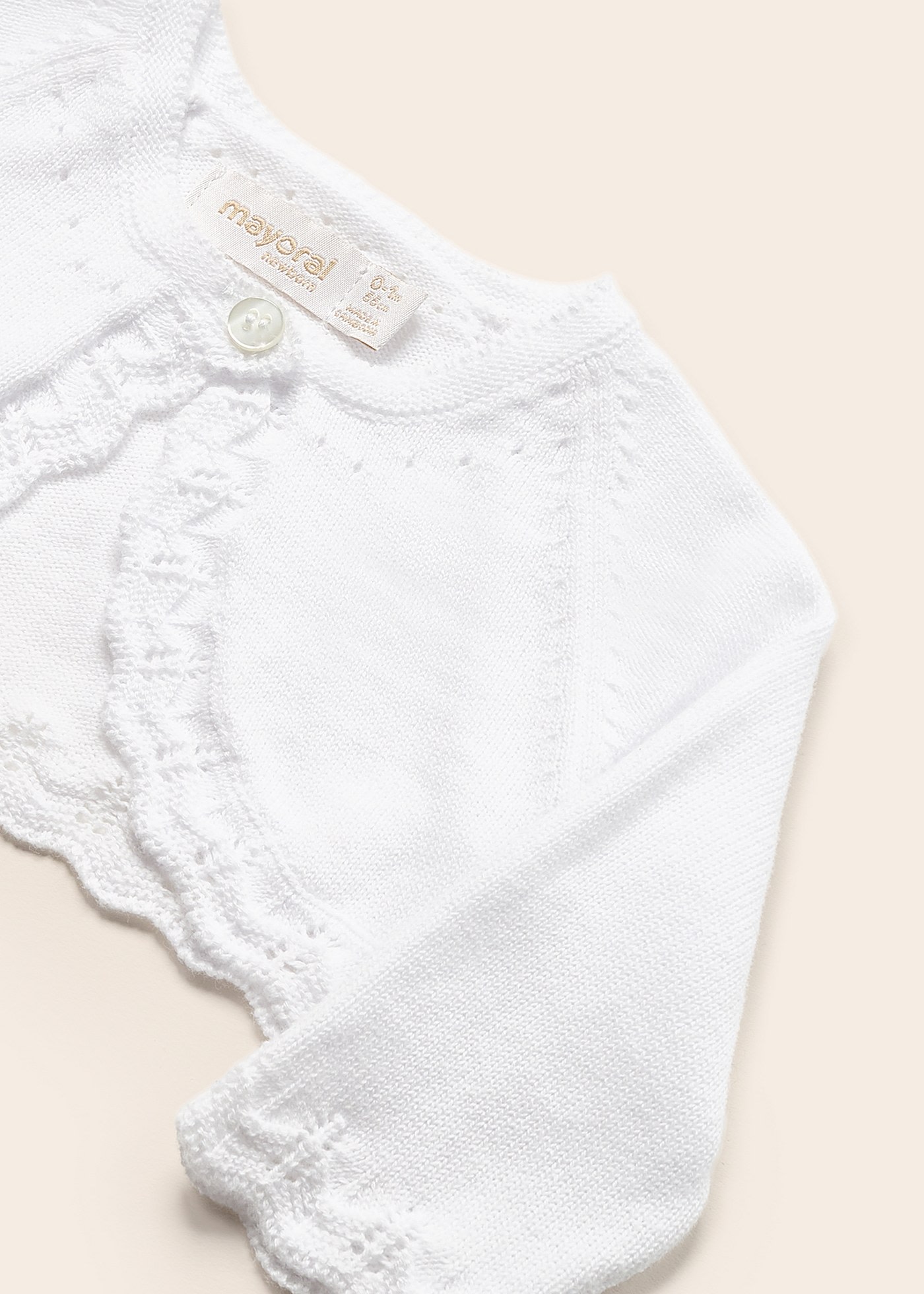 Cardigan Neonata Cotone Cardigan Neonata In Cotone Con Bottoni