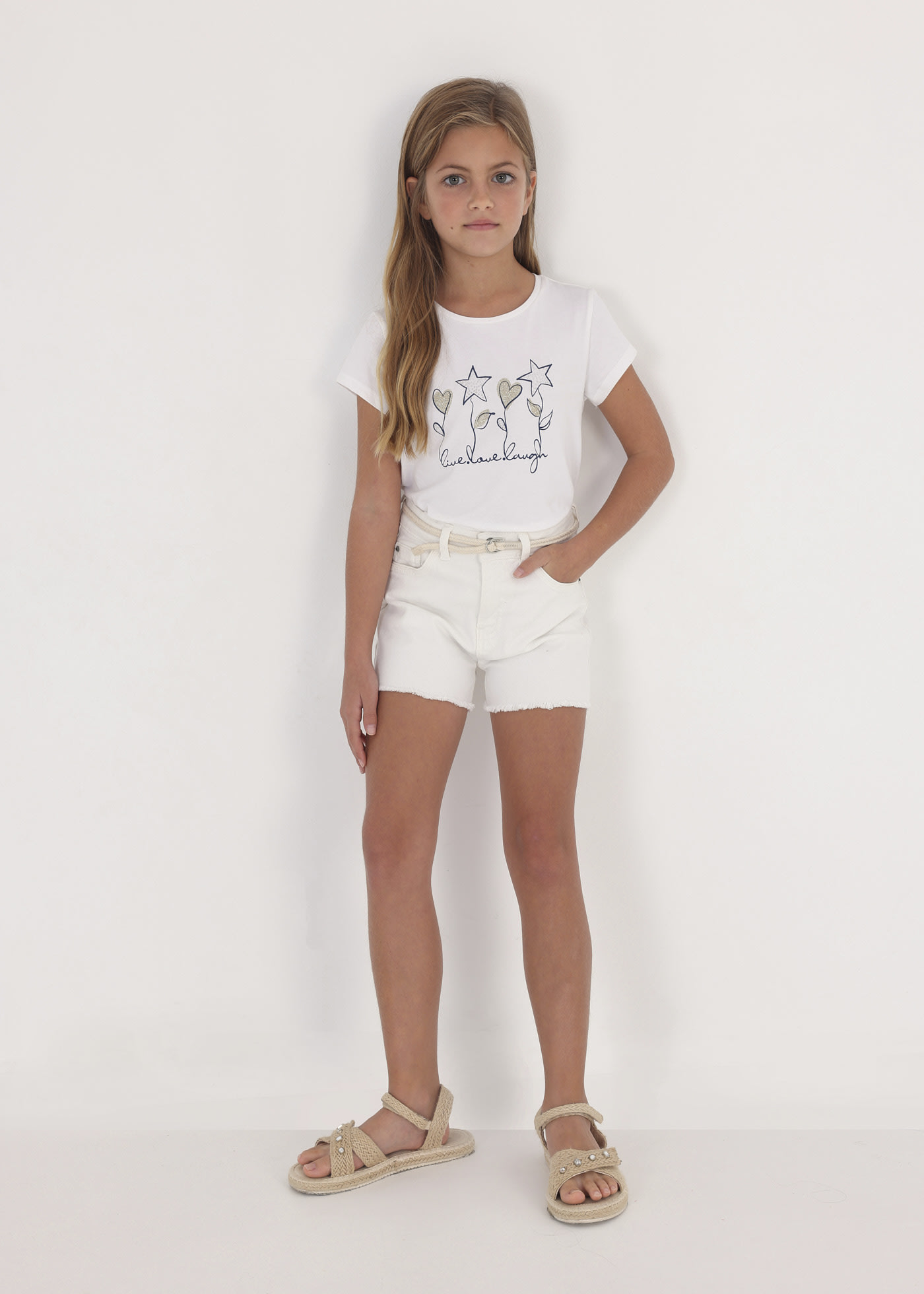 Maglietta A Maniche Lunghe Per Bambine - In Cotone Elasticizzato, Girocollo, Basic E Calda - Foto 9