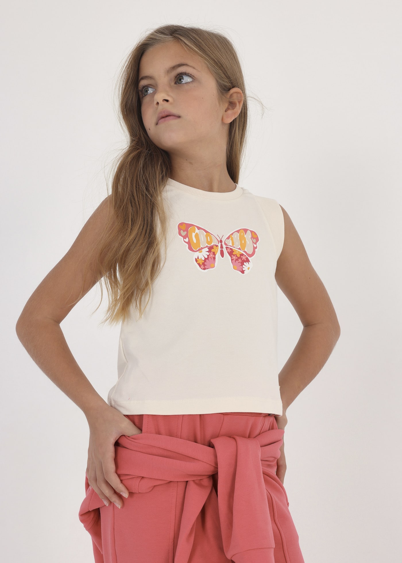 DeFacto Maglietta A Tunica Per Bambine E Ragazze – Maniche Corte, Girocollo, Tessuto Traspirante | Stampa Ragazze, Vestibilità Comoda - 4