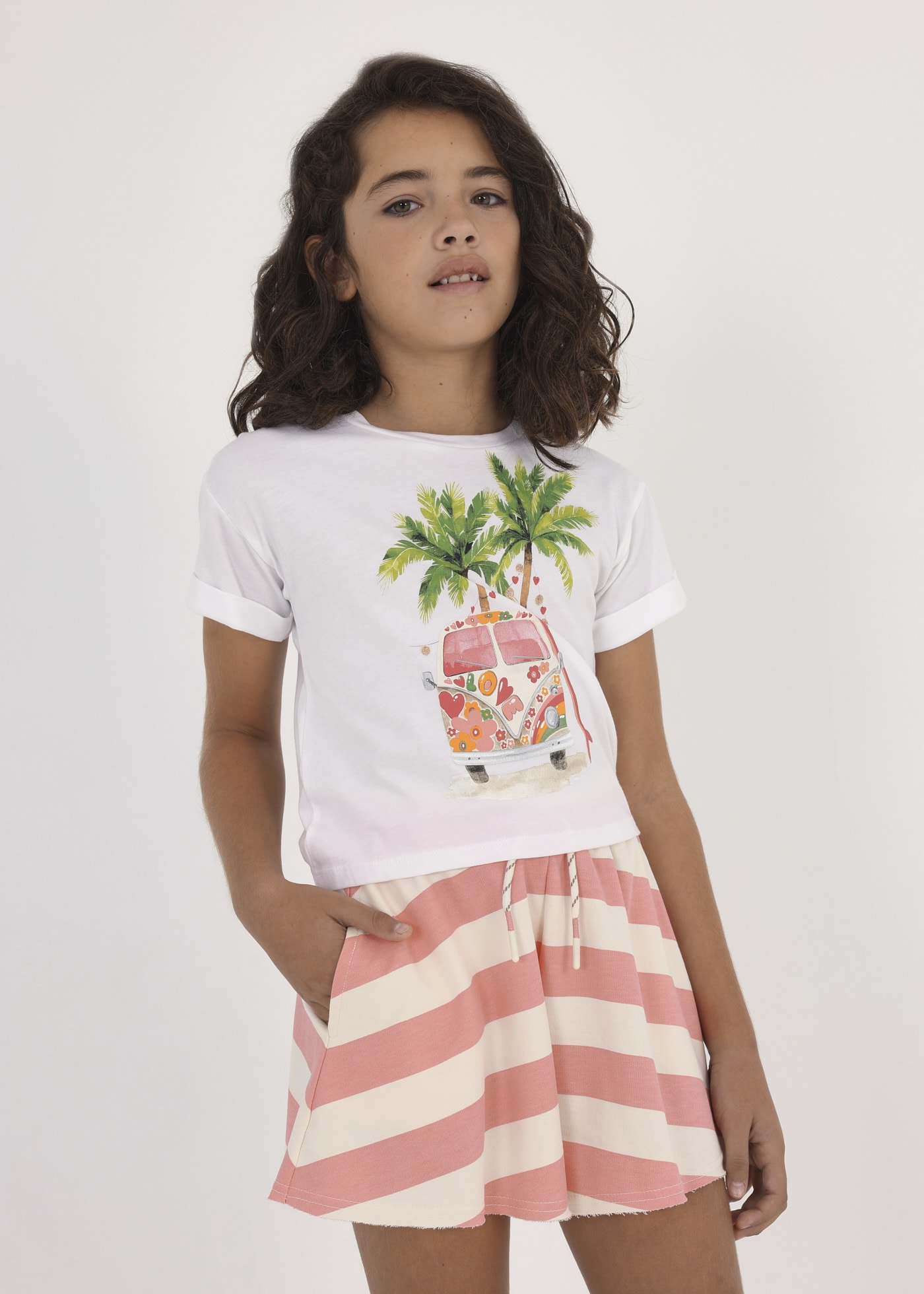 Haut Fille Mayoral - Taille 8 Ans - Manches Longues - Occasion Très Bon état - Pour Activités