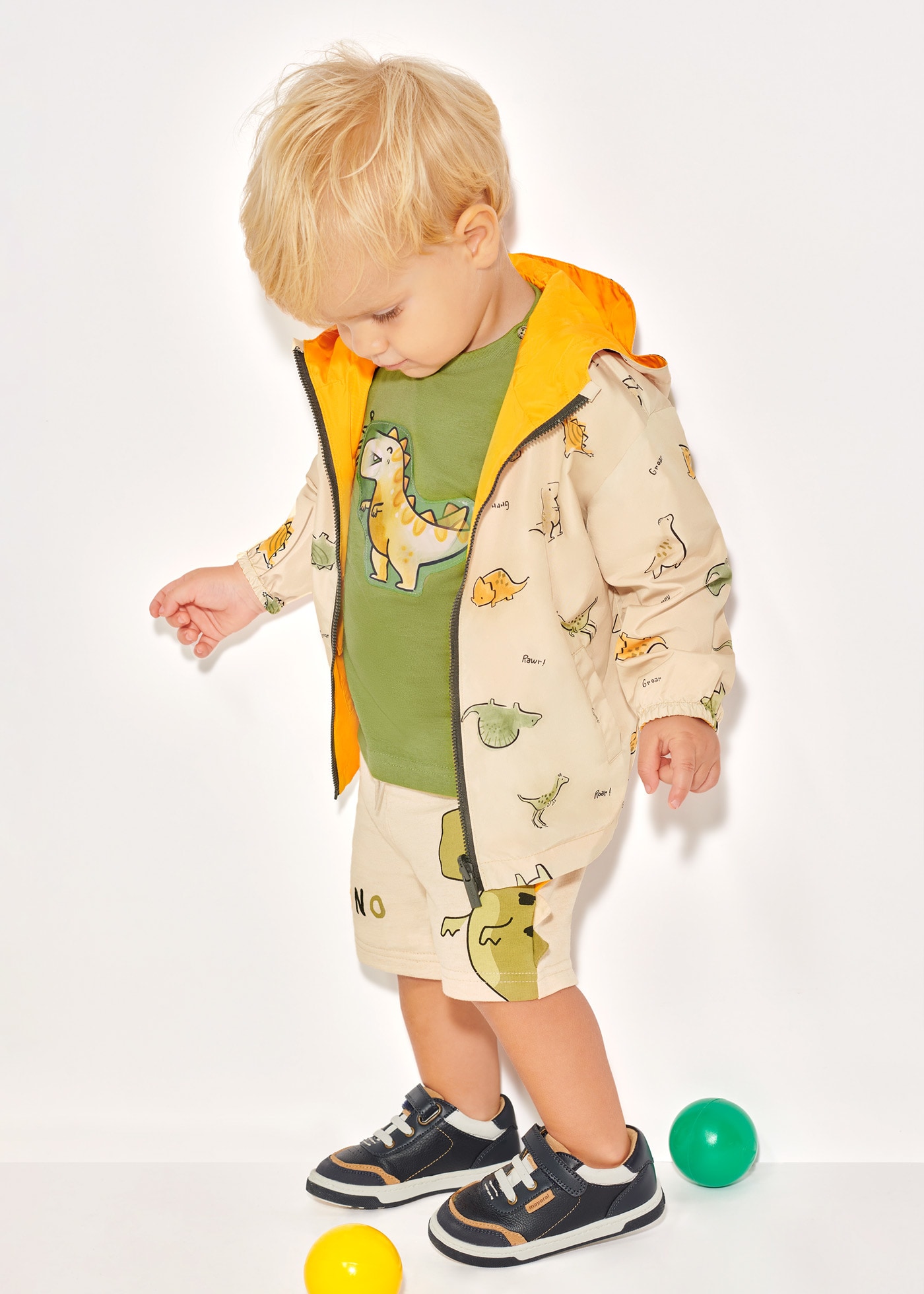 Pullover Blockstreifen multicolor für Babys Kakao vigoré