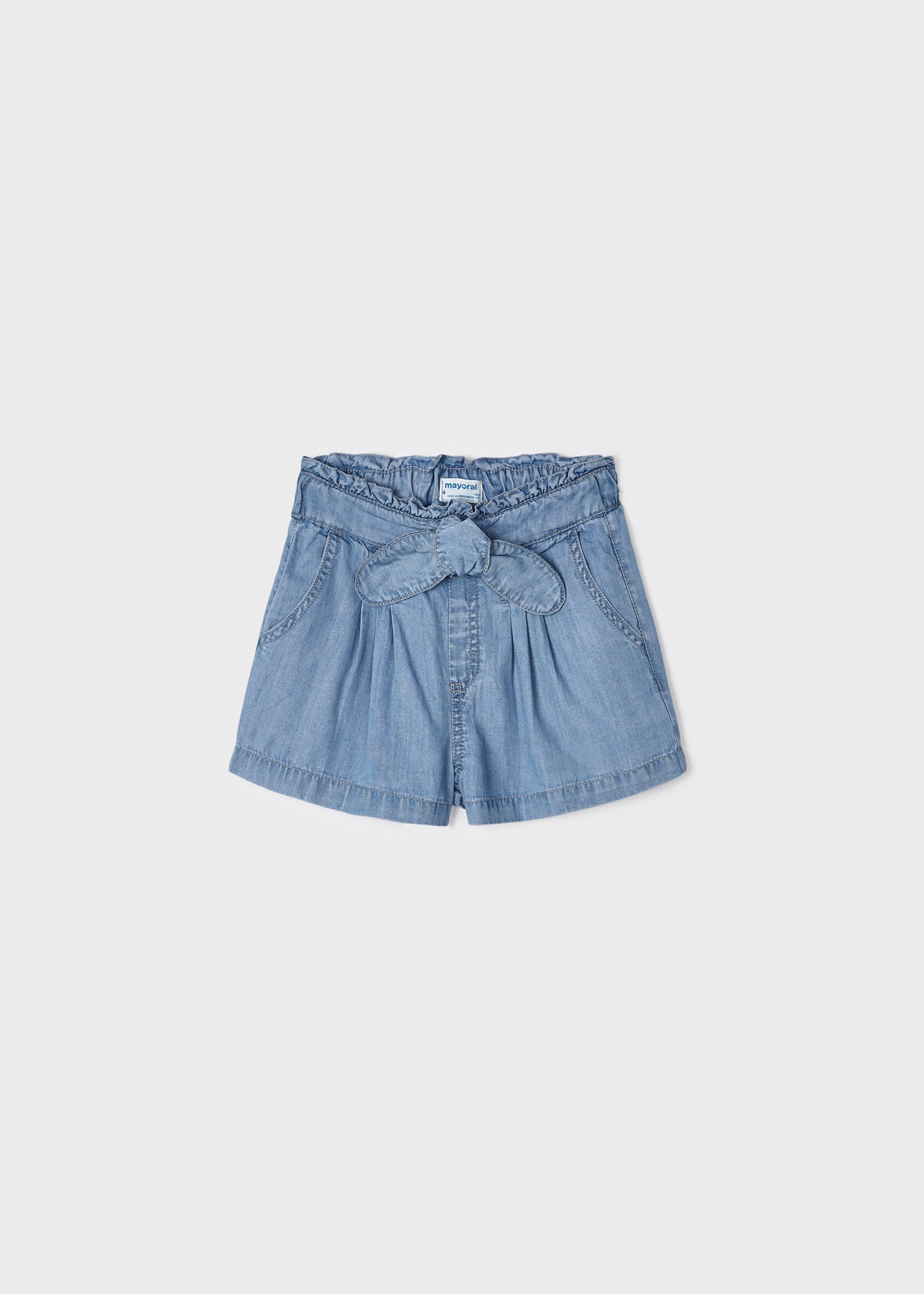Short Jean Taille Haute Zara Avec Laçage - Taille 42 - Couleur Blanc - Neuf Sans étiquette