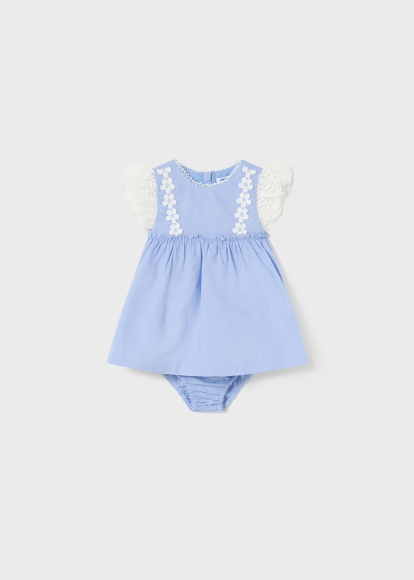 Robe Soleil 2 Pièces Baby Gap Pour Bébé Fille - 12-18 Mois - Coton Bleu Rose Pastel - Occasion Très Bon état