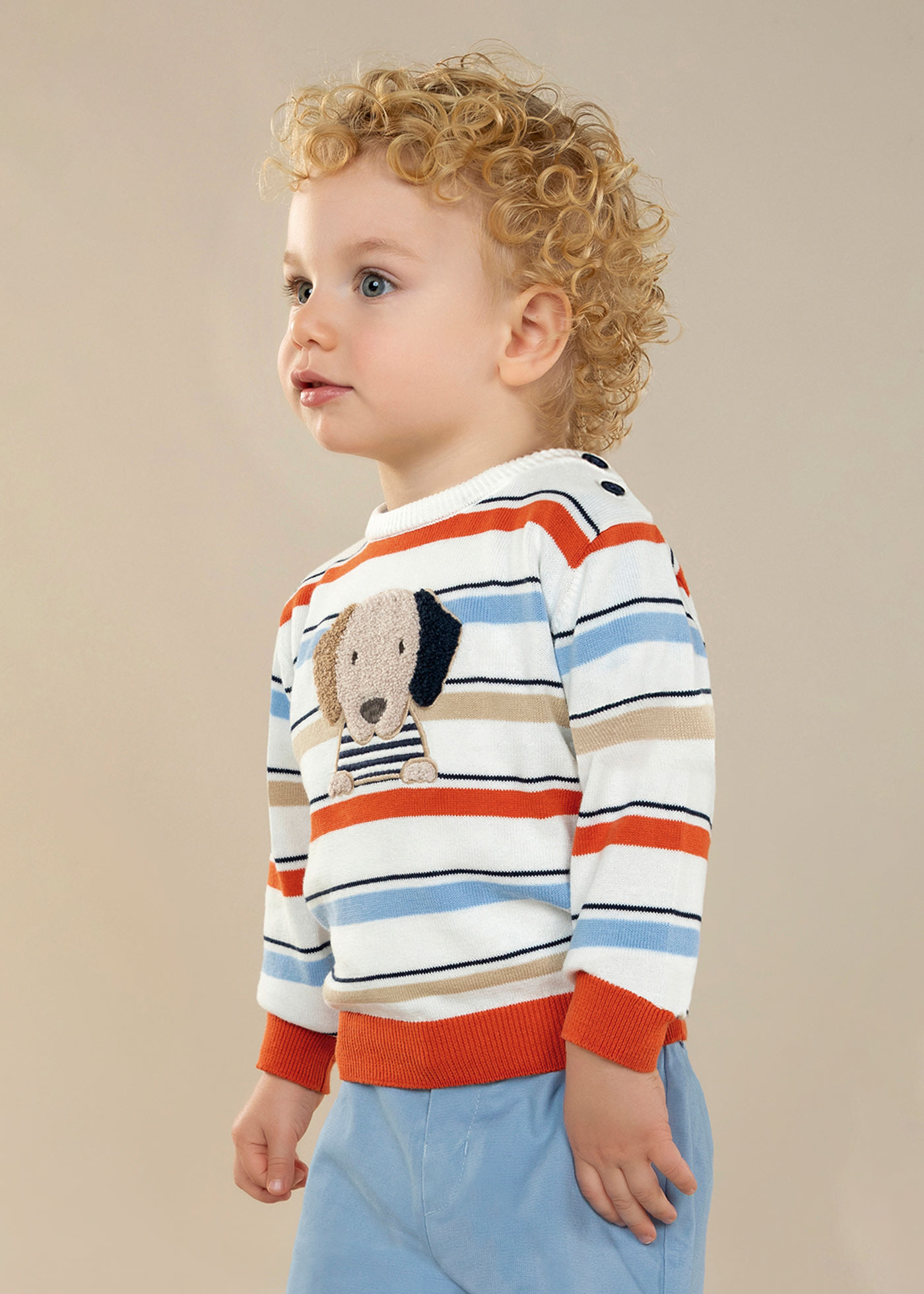 Pull Coton Basic Bébé Garçon Mayoral - Collection Automne-hiver, Qualité Supérieure - Taille Pollen