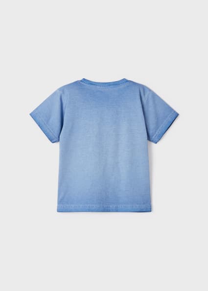 Koszulka z krótkim rękawem z nadrukiem dla chłopca Błękitny