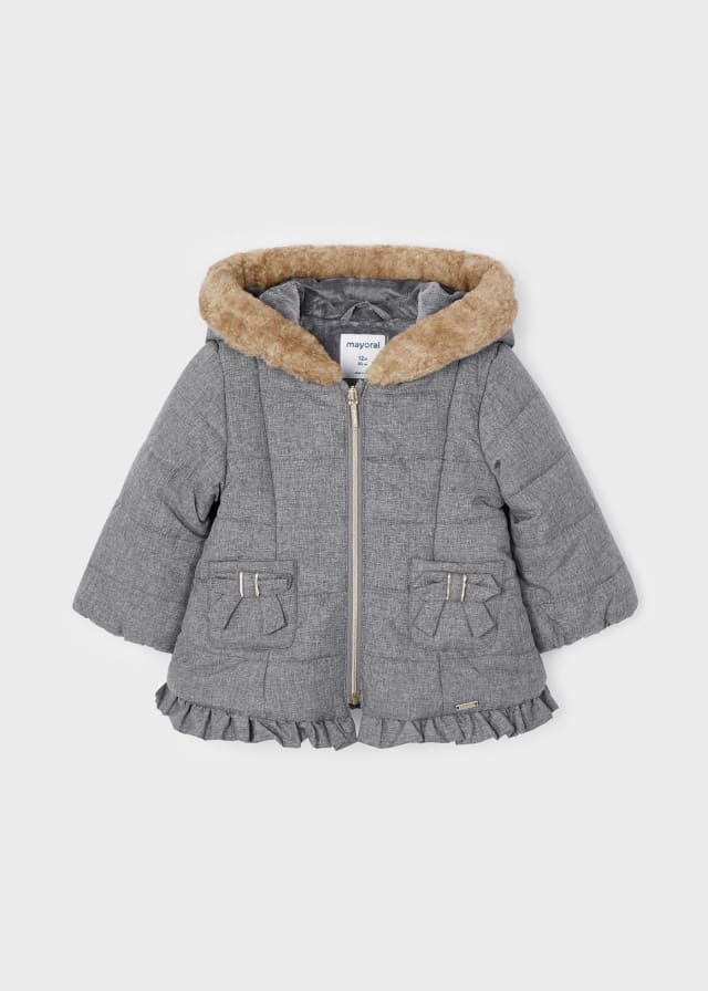Manteau Bébé Fille Coton Matelassé Rag Baby - Taille 12 Mois - Bleu - Manches Longues - Neuf Sans étiquettes