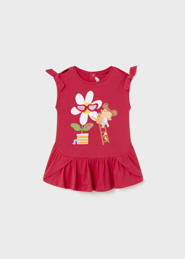 Robe Bébé Fille Little Green Radicals Imprimé Rétro Châteaux De Sable Taille 6-9 Mois - Bio, Neuve Avec étiquettes